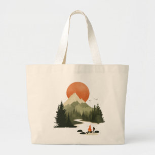 Bolsa Tote Grande Viagem suficientemente longe - saco de toques gran