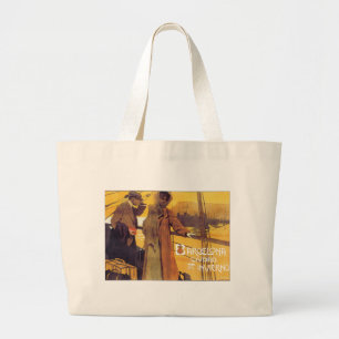 Bolsa Tote Grande Viagens vintage de Barcelona