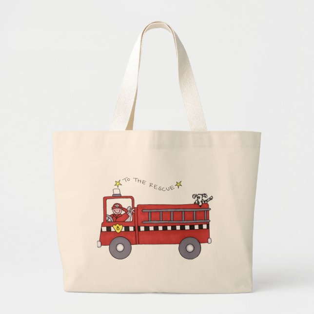 Bolsa Tote Grande Viatura de incêndio (Frente)