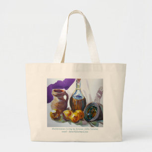 Bolsa Tote Grande Vida mediterrânea por Doranne Alden Caruana