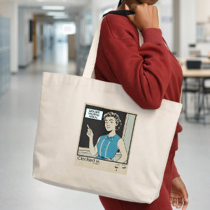 Bolsa Tote Grande Vida na Sala de Aula para Professores