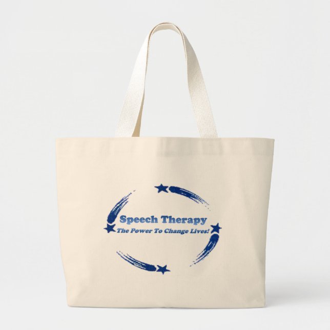 Bolsa Tote Grande Vidas da mudança do discurso (Frente)