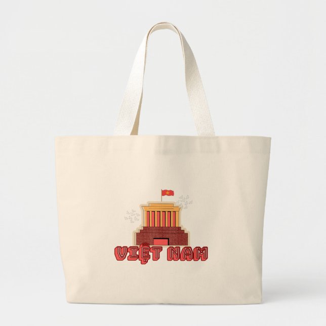 Bolsa Tote Grande VIETNAM Tote Bag - Ho Chi Minh Mausoleum (Frente)