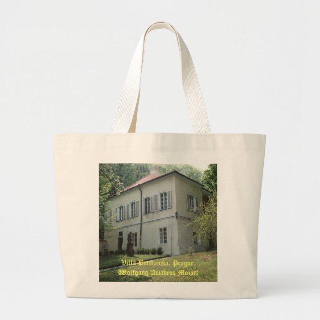 Bolsa Tote Grande Villa Bertramka-Mozart-Praga (Frente)
