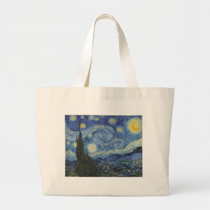Bolsa Tote Grande Vincent van Gogh A Noite Estrelada, junho de 188