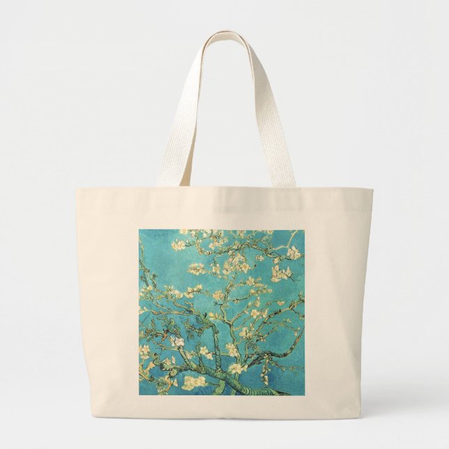 Bolsa Tote Grande Vincent van Gogh Blossomong Almond Tree (Frente)