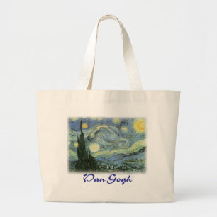 Bolsa Tote Grande Vincent van Gogh - noite estrelado