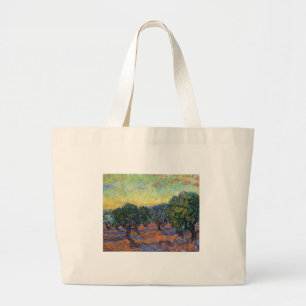 Bolsa Tote Grande Vincent Van Gogh Olive Grove Impressionismo Arte