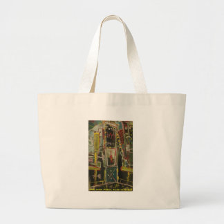 Bolsa Tote Grande vinho tinto times square
