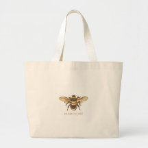 Vintage Bee Tote Bag | Saco de Tote Natureza