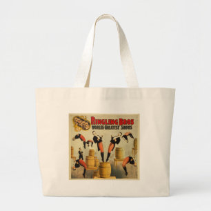 Bolsa Tote Grande Vintage Circus Sideshow Poster