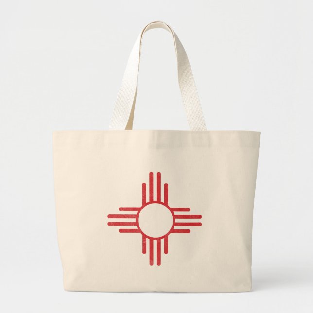 Bolsa Tote Grande Vintage de Zia (Frente)