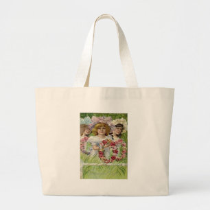 Bolsa Tote Grande Vintage Decoration Day Girls