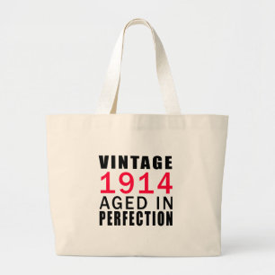 Bolsa Tote Grande Vintage envelhecido em 1914 na perfeição