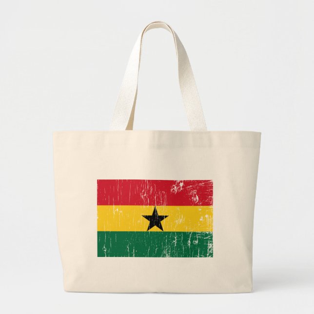 Bolsa Tote Grande Vintage Ghana (Frente)