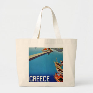 Bolsa Tote Grande Vintage Grécia - Ilha de Corfu