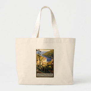 Bolsa Tote Grande Vintage Portofino Itália