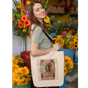 Bolsa Tote Grande Vintage Retro Lilac Rosa Perfume Soap Case-Mate iP