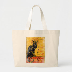 Bolsa Tote Grande Vintage Tournee du Chat Noir Black Cat Halloween