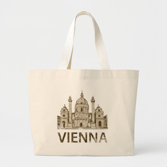 Bolsa Tote Grande Vintage Viena (Frente)