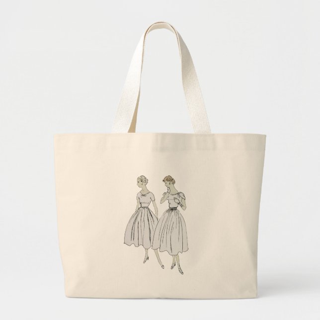 Bolsa Tote Grande Vintage Vogue (Frente)
