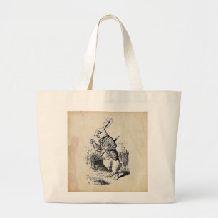 Bolsa Tote Grande Vintage White Rabbit
