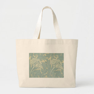 Bolsa Tote Grande Vintage William Morris Tulip Floral Design