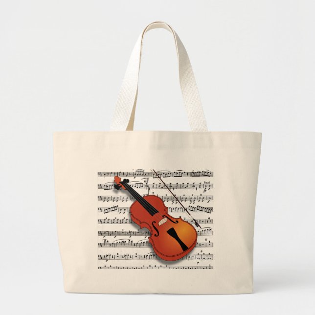 Bolsa Tote Grande Violin Lover_ (Frente)