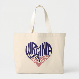 Bolsa Tote Grande Virginia is for lovers Heart