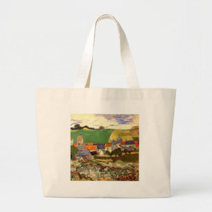 Bolsa Tote Grande Visão das Auvers por Van Gogh