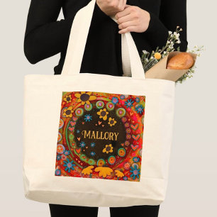 Bolsa Tote Grande "Visitas animadas" Inspiridade Tote Bag