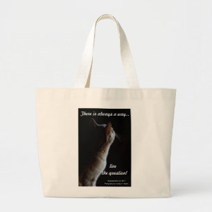 Bolsa Tote Grande Vive a sacola da pergunta