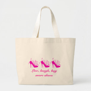 Bolsa Tote Grande Vivo, riso, compre mais saco dos calçados
