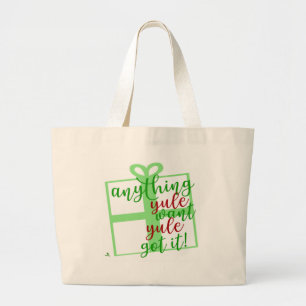 Bolsa Tote Grande Você Conseguiu É Diversão Slogan de Natal