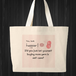 Bolsa Tote Grande Você parece mais feliz! Comprar Mais Saco De Tote 