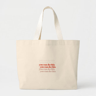 Bolsa Tote Grande Você pode fazer uma citação motivacional