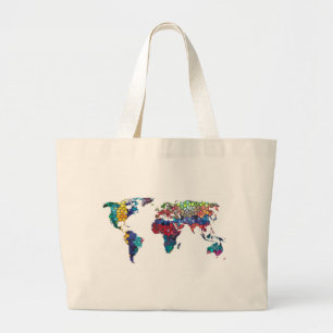 Bolsa Tote Grande Você quer dizer a coleção do mundo para mim