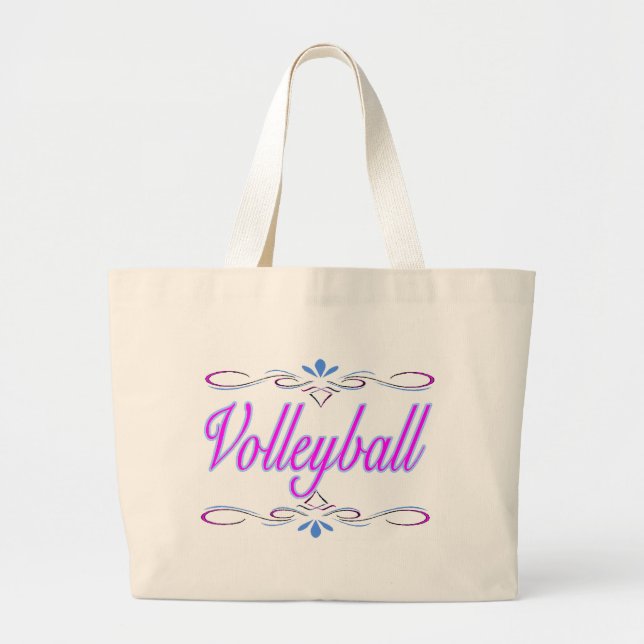 Bolsa Tote Grande Voleibol elegante (Frente)