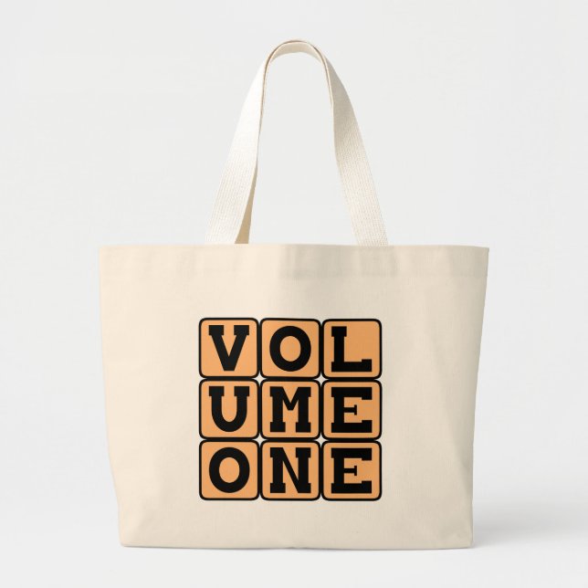 Bolsa Tote Grande Volume Um, Primeiro Volume (Frente)