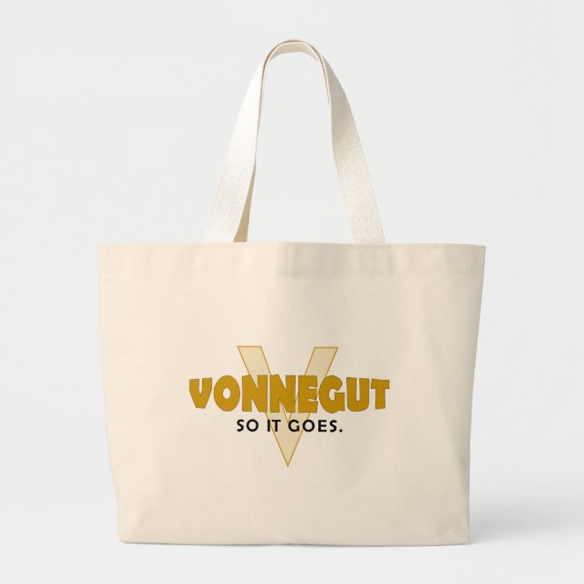 Bolsa Tote Grande Vonnegut assim que vão (Frente)