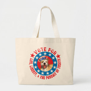 Bolsa Tote Grande Votação para Pit Bull