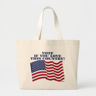BOLSA TOTE GRANDE VOTE SE VOCÊ AMA ESTE PAÍS!