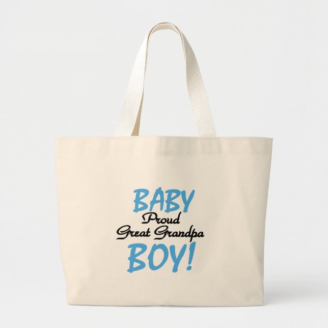 Bolsa Tote Grande Vovô Excelente orgulhoso de Camisetas e presentes (Frente)