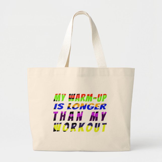 Bolsa Tote Grande  Warm-Up Wins (Frente)