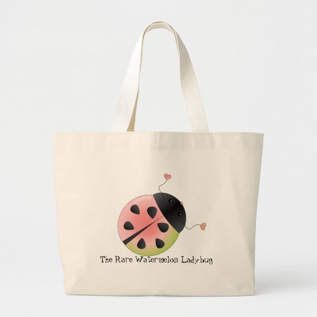Bolsa Tote Grande Watermelon Ladybug (Frente)