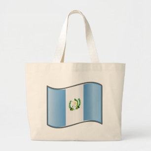 Bolsa Tote Grande Wavy Guatemala Flag