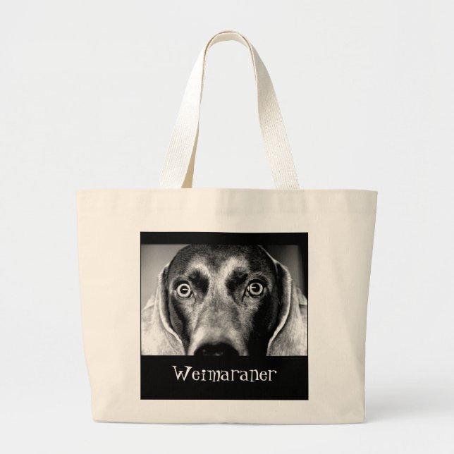 Bolsa Tote Grande Weimaraner (Frente)