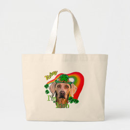 Bolsa Tote Grande Weimaraner Saint Patricks