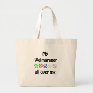 Bolsa Tote Grande Weimaraner Walks Design