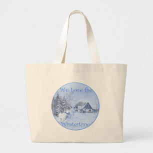 Bolsa Tote Grande Westies Amam o Inverno